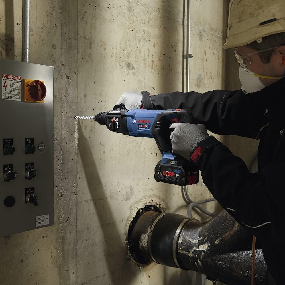 Bosch Professional 18V System Bohrhammer GBH 18V-26 D (ohne Akku, max. Schlagenergie: 2,5 J, Wechsel