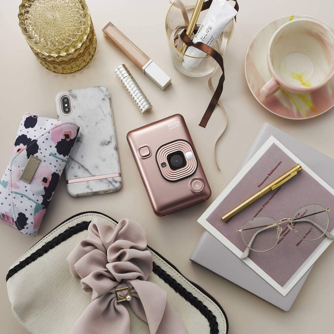 INSTAX Blush Gold LiPlay, Sofortbildfilm, Single Blush Gold Single, Blush Gold Single