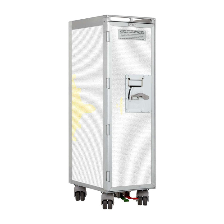 VanDeBord Flugzeugtrolley Aviation Gelb, Gebrauchtes Original aus der Luftfahrt - ausgemustert und h