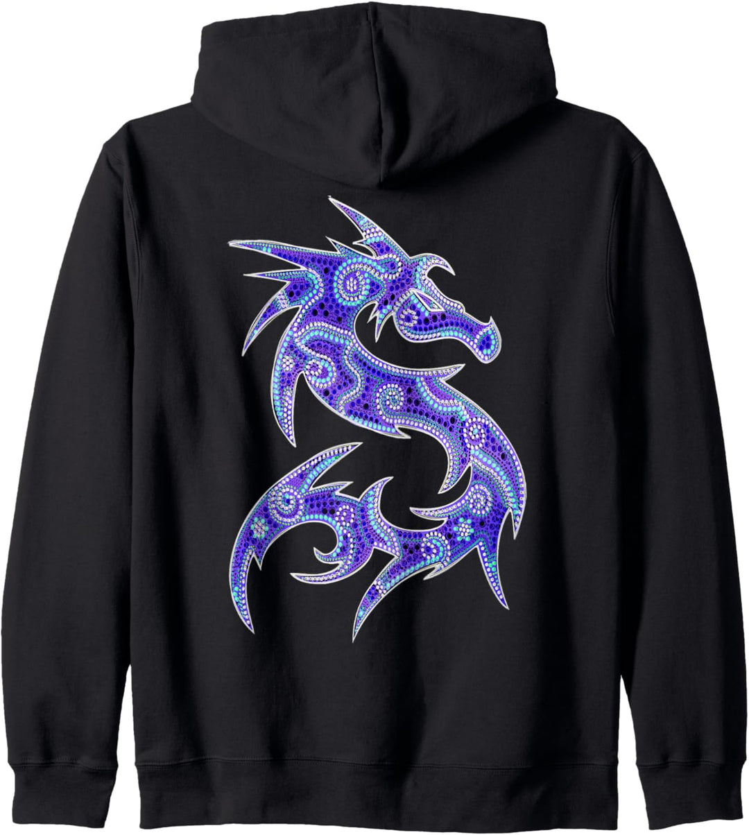 FANTASY DRAGON - dot painting art 5 - Fan Fun Kapuzenjacke