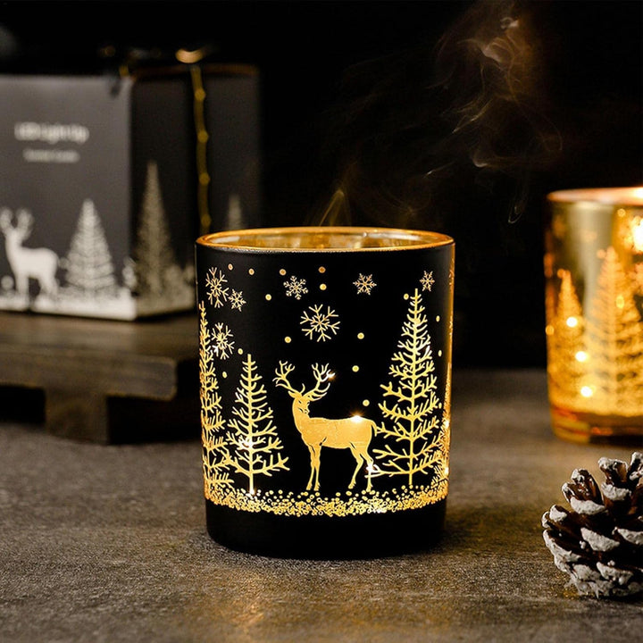 Weihnachten Duftkerzen Geschenk | Weihnachten Rentier Dekor Rauchfreie Kerzen Duft | Romantische Wei