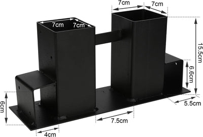 Ansobea Holzstapelhilfe Aussen im 4er Set, Brennholz Holzstapelhalter für Kaminholz, Stabile Holzsta