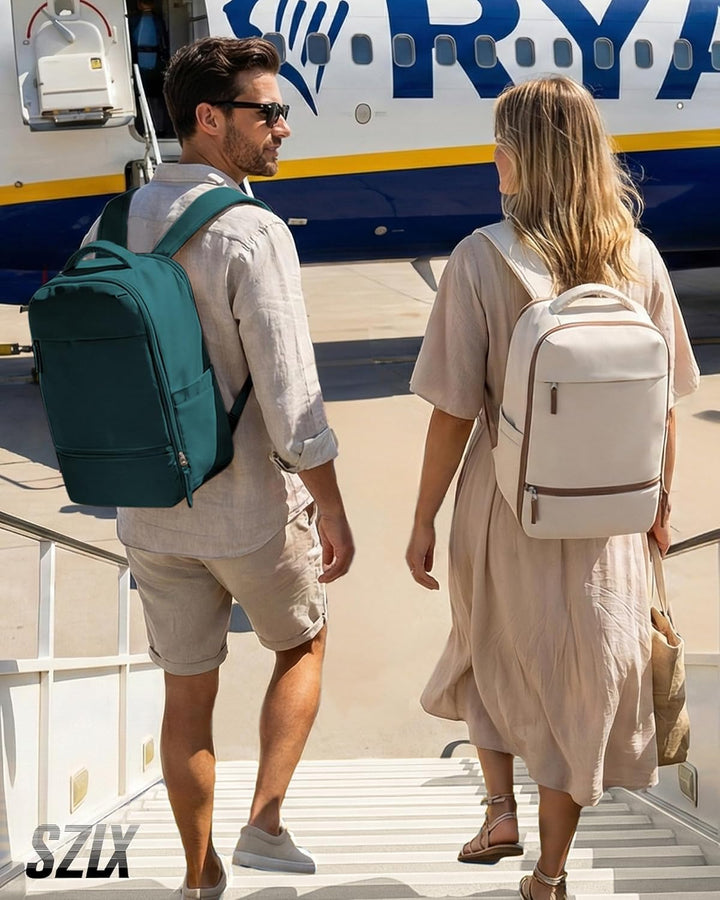 SZLX Grosser Reiserucksack Damen,Vakuum Rucksack mit Pumpe Ryanair Handgepäck 40x30x20 Herren, Wizza