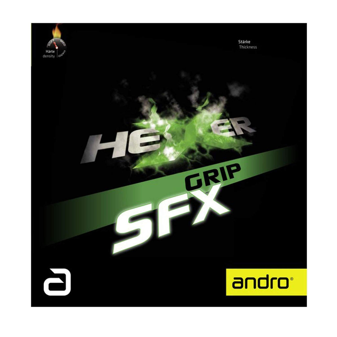 Andro Belag Hexer Grip SFX Schwarz 1,9 mm, Schwarz 1,9 mm