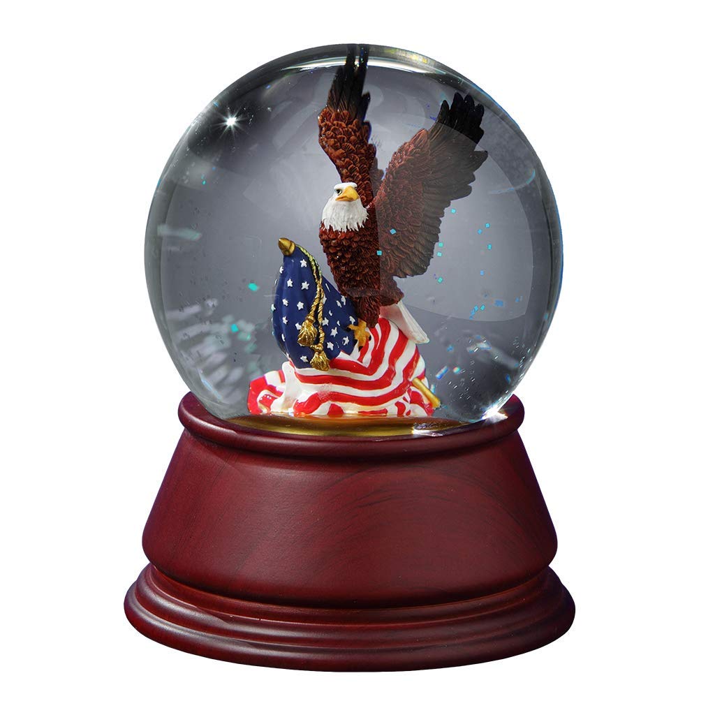 The San Francisco Music Box Company American Eagle Musik-Wasserkugel