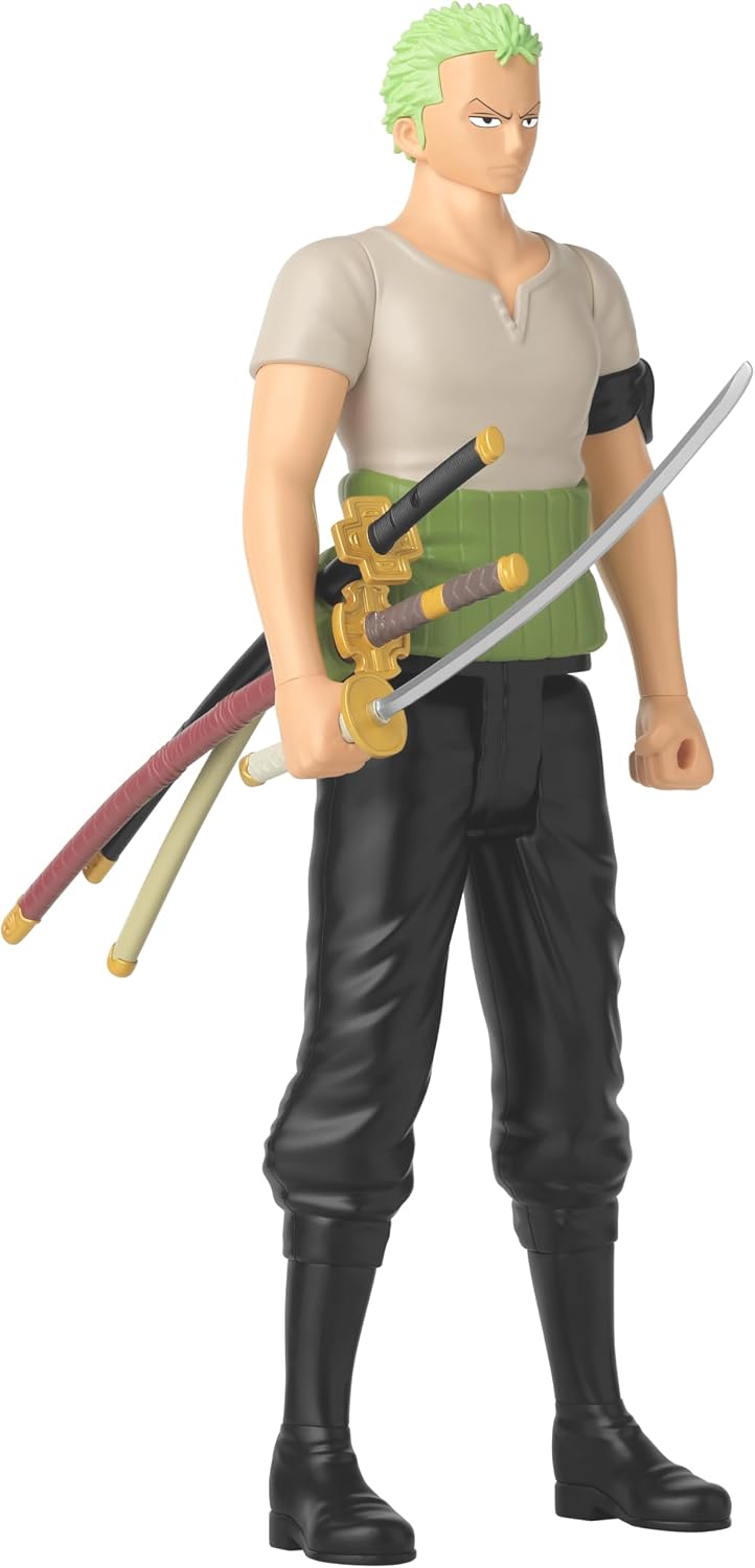 ANIME HEROES Mega – One Piece – Roronoa Zoro Actionfigur, 30,5 cm Einteiler Mega - Roronoa Zoro, Ein