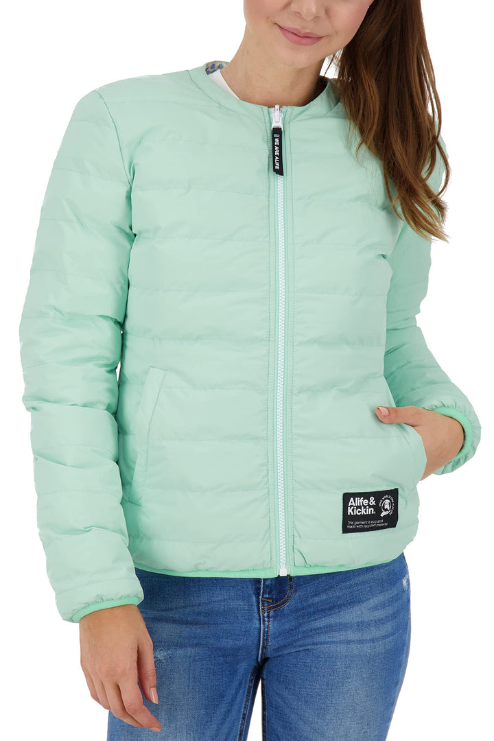 ALIFE AND KICKIN NovaAK Jacket Damen leichte Jacke XS Aqua, XS Aqua