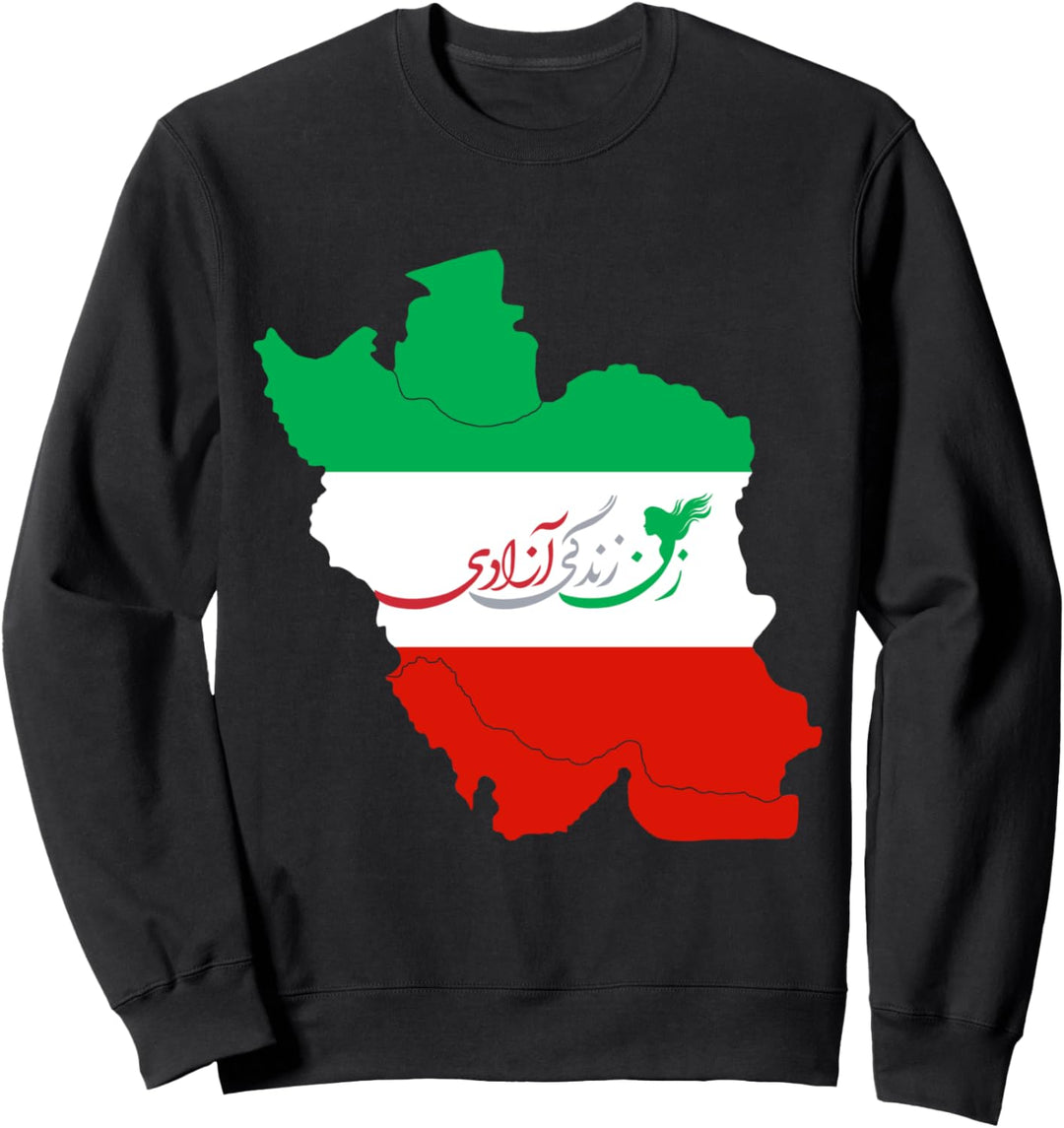 Frau Leben Freiheit Iran Zan Zendegi Azadi Persisch Iran Sweatshirt