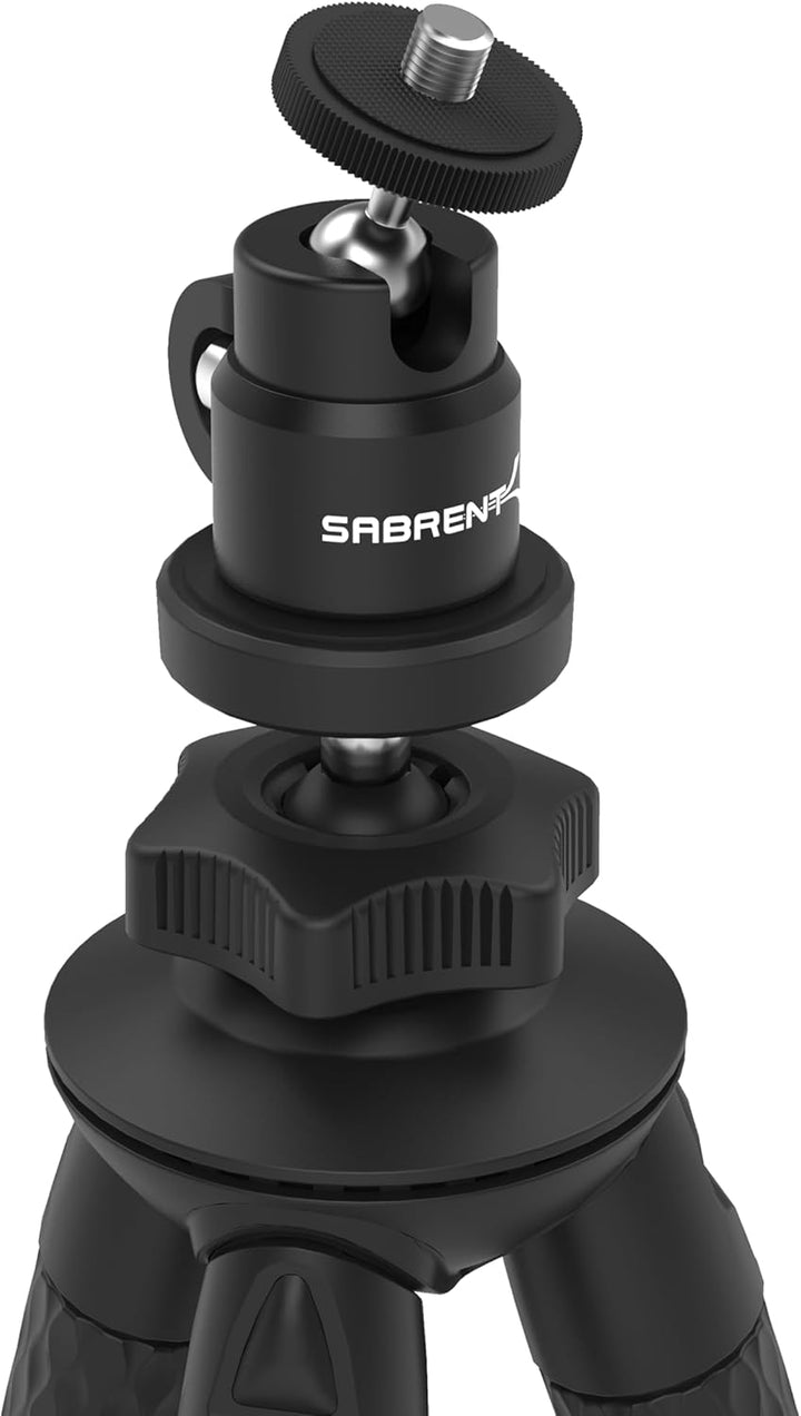 SABRENT Kamera Stativ, Flexibles Kugelkopf-Bundle leichtes Camera Tripod, Aluminium fotostativ für P