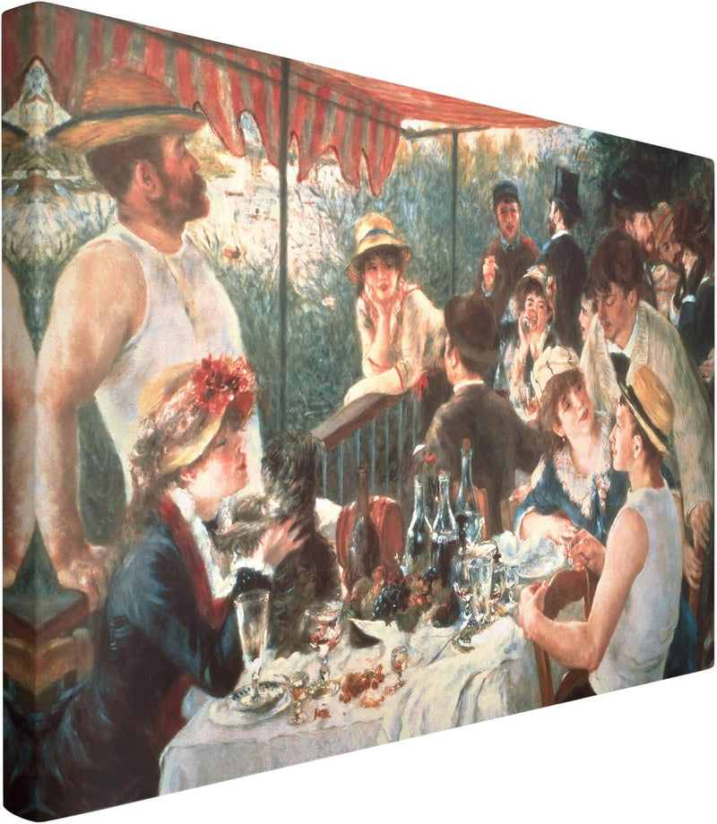 Bilderwelten Leinwandbild - Auguste Renoir - Das Frühstück der Ruderer Querformat 80 x 120 cm 80cm x