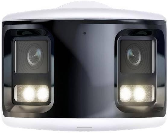 HiLook by HIKVISION Überwachungskamera aussen 8MP Smart Hybrid Light, 180° Weitwinkel, LAN/PoE kabel