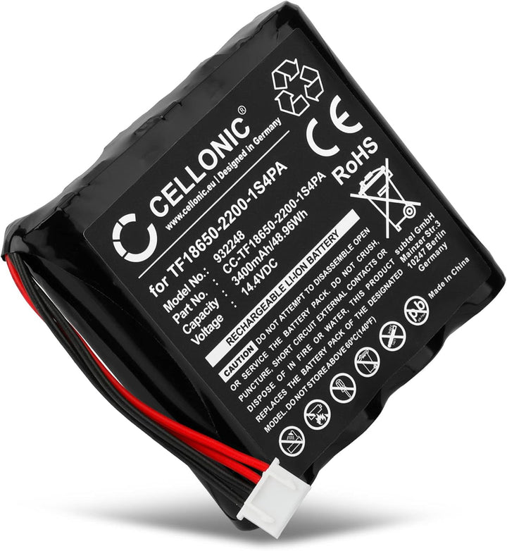 CELLONIC, Lautsprecherakku kompatibel mit Marshall Kilburn (3400mAh, 14.4V) 1x Ersatzakku TF18650-22