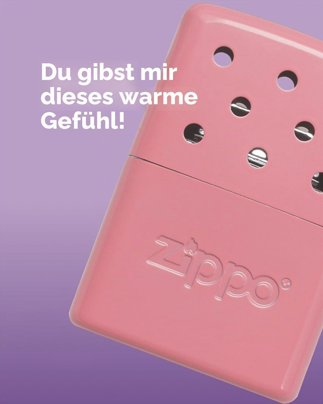 Zippo Handwärmer - 6 Stunden Wärme - Nachfüllbar mit Feuerzeugbenzin - Wiederverwendbar - Taschenwär