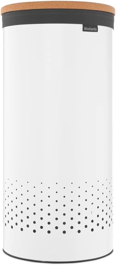 Brabantia - Wäschekorb - Quick-Drop-Öffnung - Perfekt sitzenden Baumwollwäschesack - Korrosionsfrei
