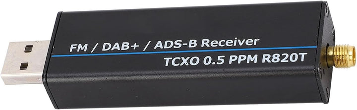 RTL-SDR-Empfänger, 100 kHz Bis 1766 MHz Software Defined Radio, Vollband RTL2832U R820T2 0,5 PPM TCX