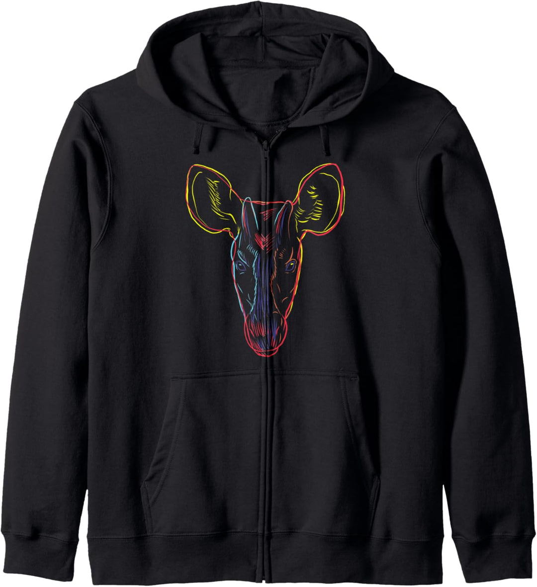 Giraffe Waldgiraffe Okapi Kapuzenjacke