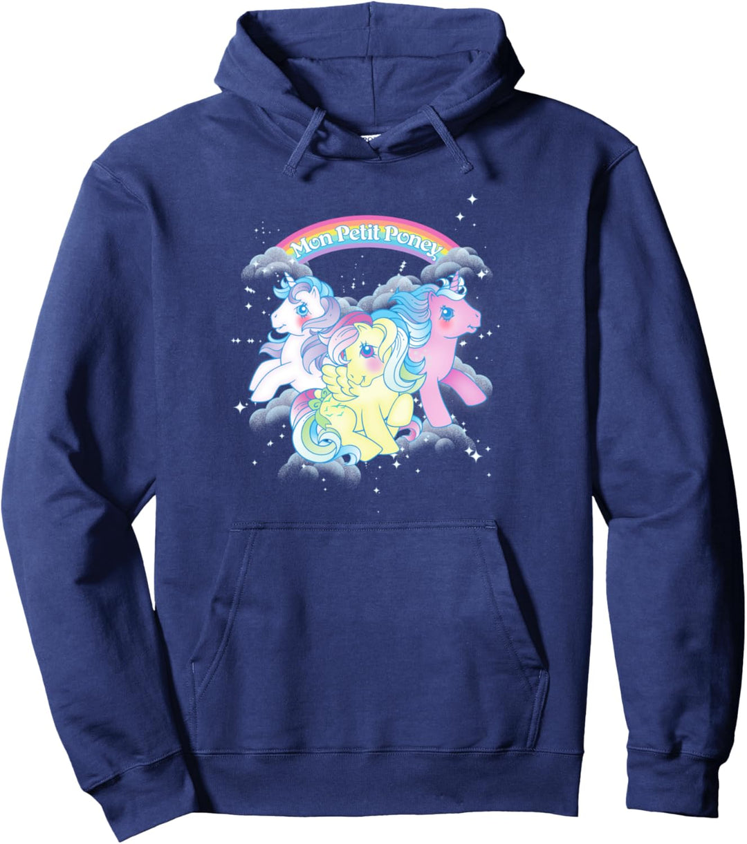 My Little Pony Mon Petit Poney Vintage Rainbow Cloud Group Pullover Hoodie