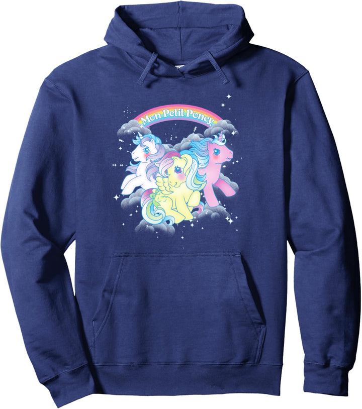 My Little Pony Mon Petit Poney Vintage Rainbow Cloud Group Pullover Hoodie