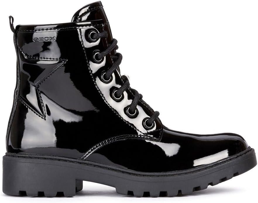 Geox Mädchen J Casey Girl Ankle Boot 28 EU Schwarz, 28 EU Schwarz