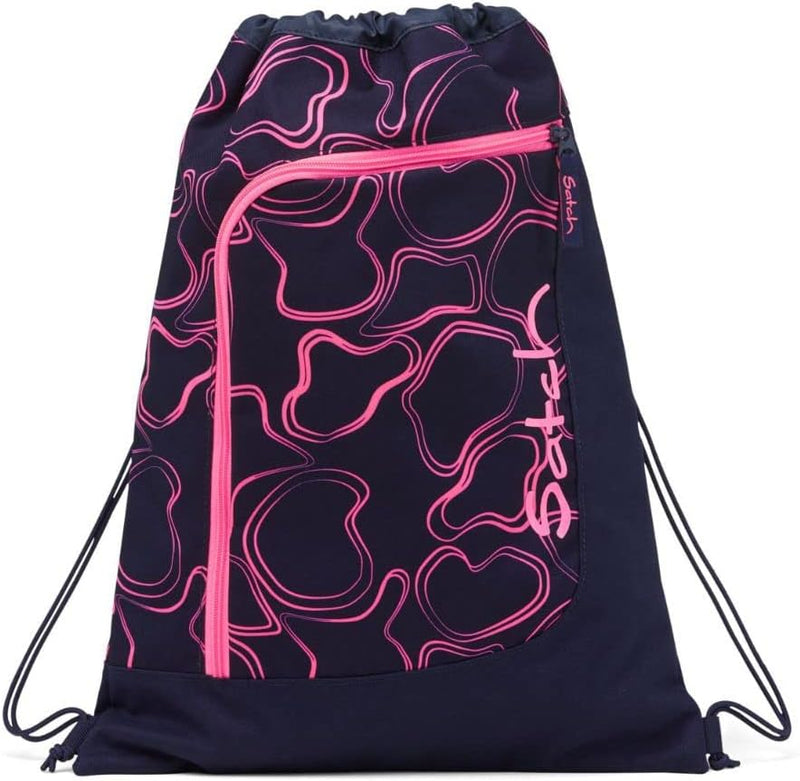 satch Pack Schulrucksack Set 3tlg. mit Schlamperbox und Sportbeutel Pink Supreme