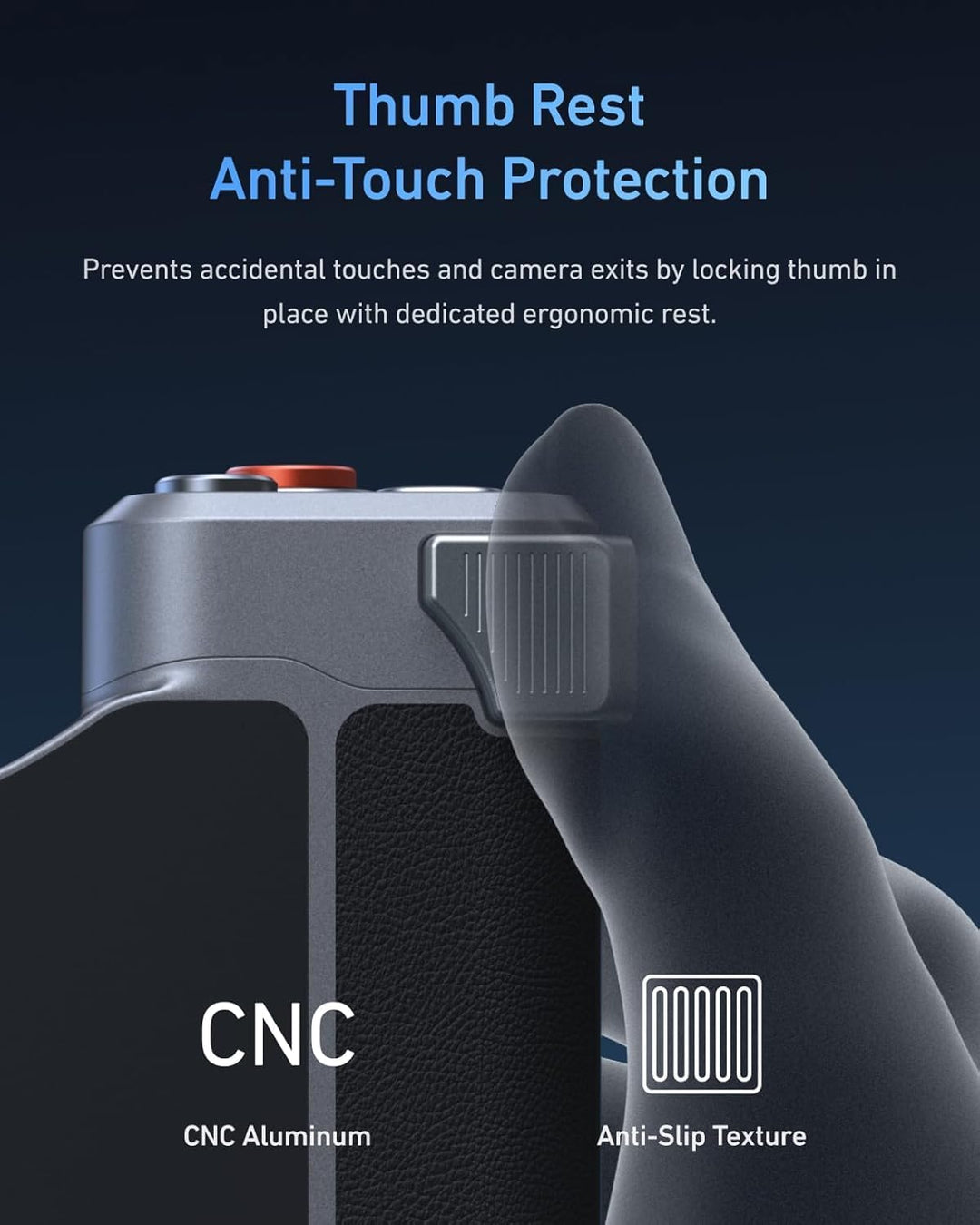 【Nur für iPhone 17 Pro MAX】 TELESIN Master Grip Kit, Magnetic Kameragriff mit C03 Selfie-Licht+UV Fi