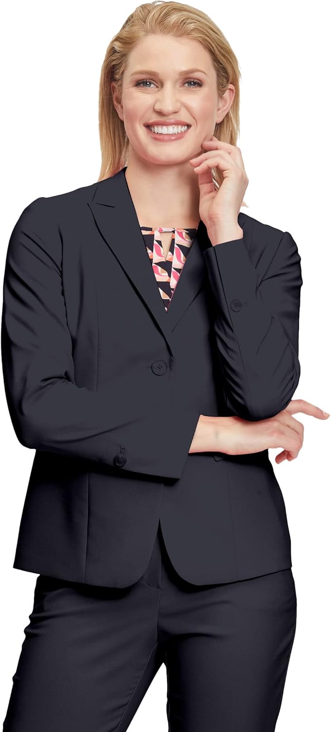 Betty Barclay Damen Kurzblazer Langarm 36 Blau, 36 Blau