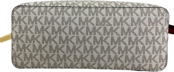 Michael Kors Jet Set Medium Crossbody Leder Handtasche Vanille, Vanille