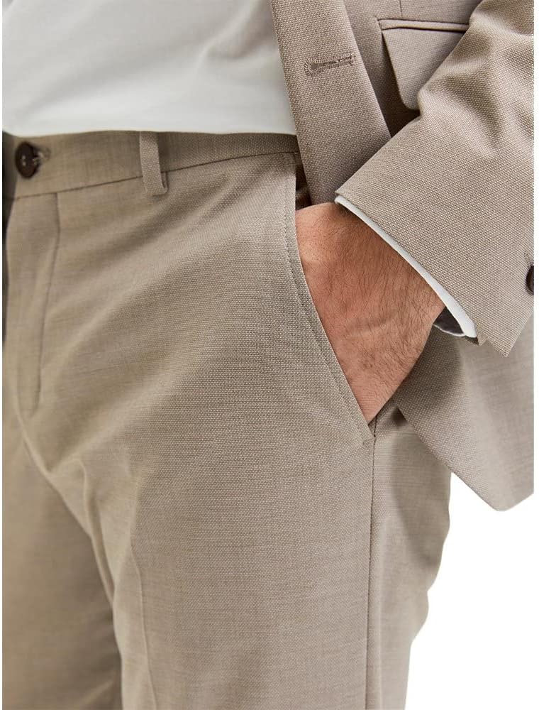 SELECTED HOMME Herren Slhslim-nicklogan Sand Struc TRS B Noos Hose, 102