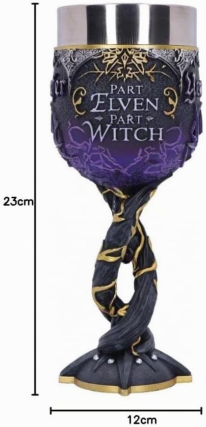 Nemesis Now Krug Kanne Offizielles Lizenzprodukt The Witcher Yennefer Kelch, 19,5 cm, Schwarz