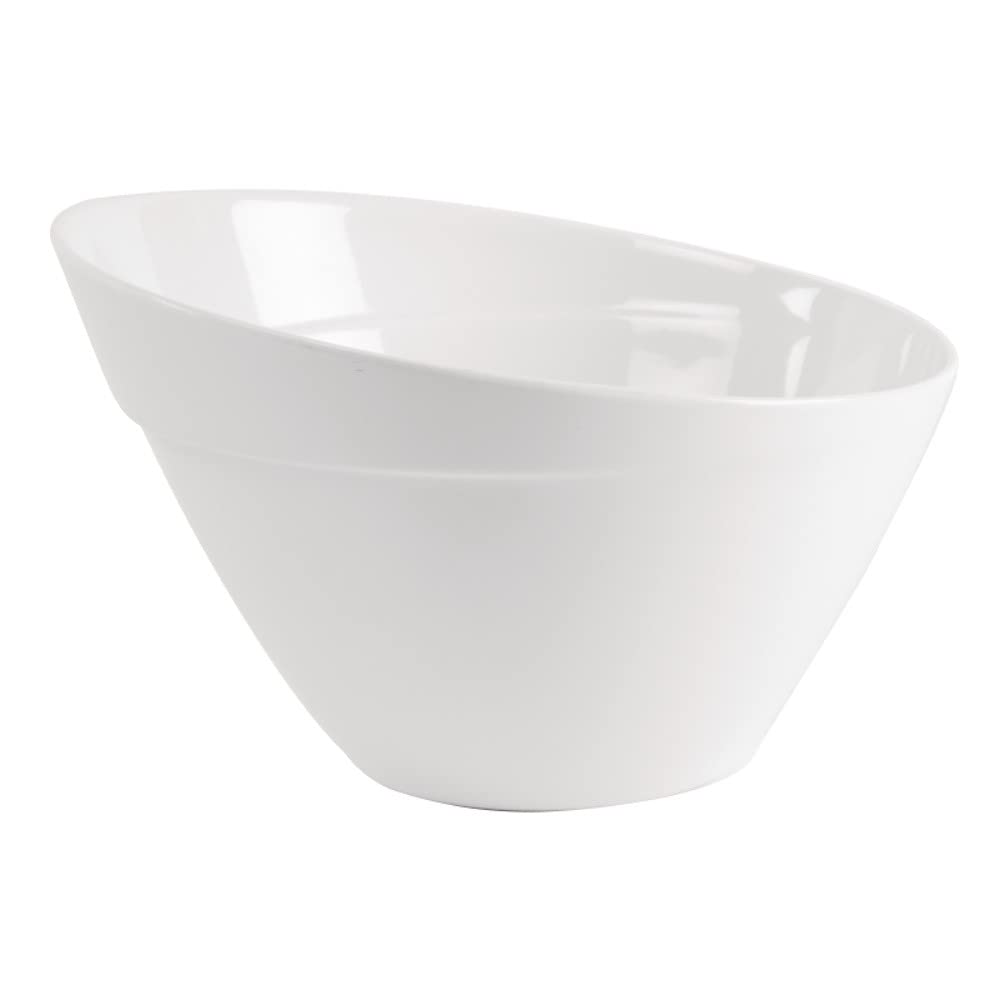 APS 84043 Schale BALANCE, Ø 30 cm, Höhe 19,5 cm, 5 Liter, Melamin, mit Antirutsch-Füsschen, weiss