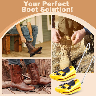 Exshoiu Schuhspanner, Schuhdehner für Stiefel, 1 Paar Schuhdehner Schuhweiter Stiefeletten, Verstell