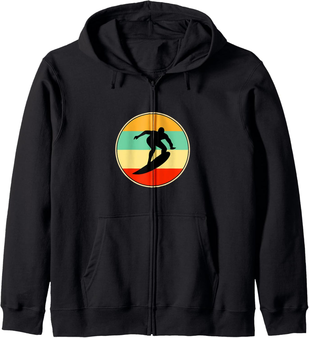 Lustige Surfen Retro Geschenk für Männer Frauen Kapuzenjacke