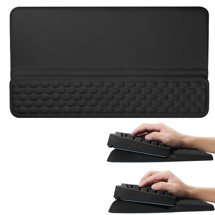 Sightday Tastatur-Handgelenkauflage mit Ständer, 2-in-1-Tastatur-Handgelenkstütze, weiche Memory-Sch