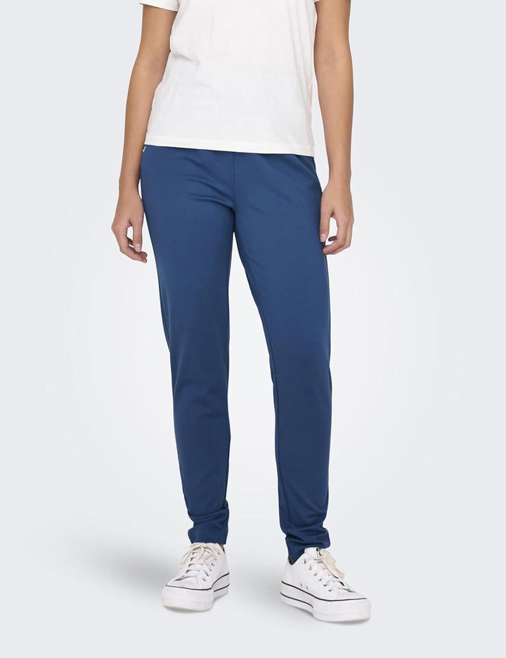 ONLY Damen Onlpoptrash Life Easy Col Pant PNT Noos Trousers XXS / 32L Ensign Blue, XXS / 32L Ensign