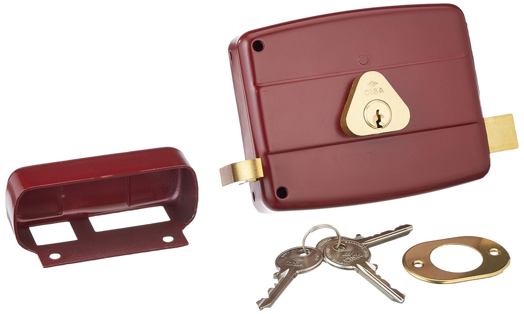 Cisa 50131 Lock Anbringen auf Holz Türen rechts, Entry, 60 mm Rechte Hand 60 mm Spurstange und Innen