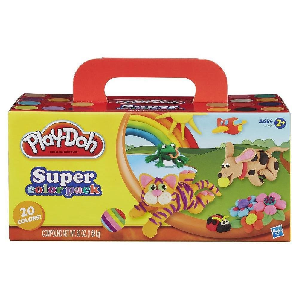 Play-Doh Super Farbenset (20er Pack), Knete für fantasievolles und kreatives Spielen Single, Single