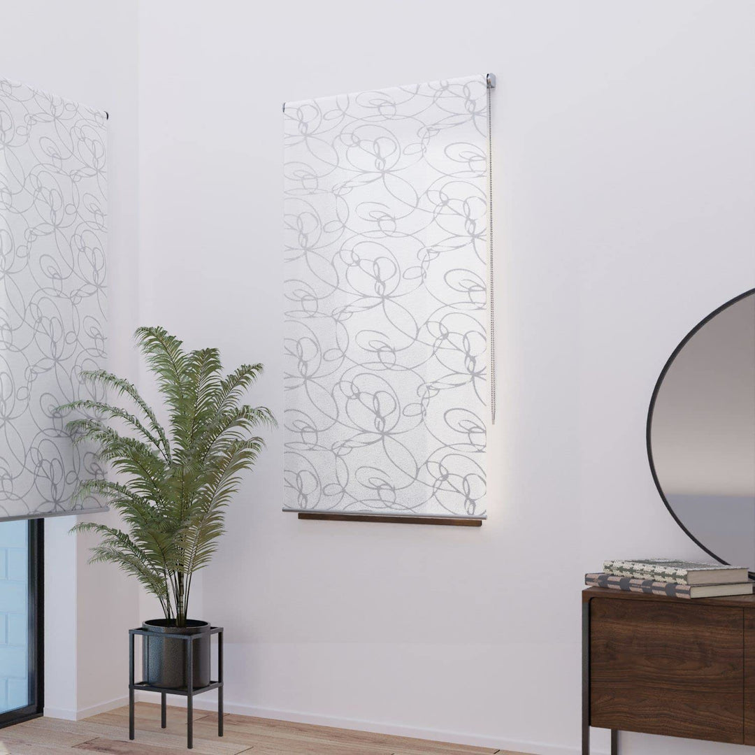 MADECOSTORE Verdunkelungsrollo mit Zickzack-Muster, Motiv Must – Grafik 1316060190 L 64 x H 190 cm (