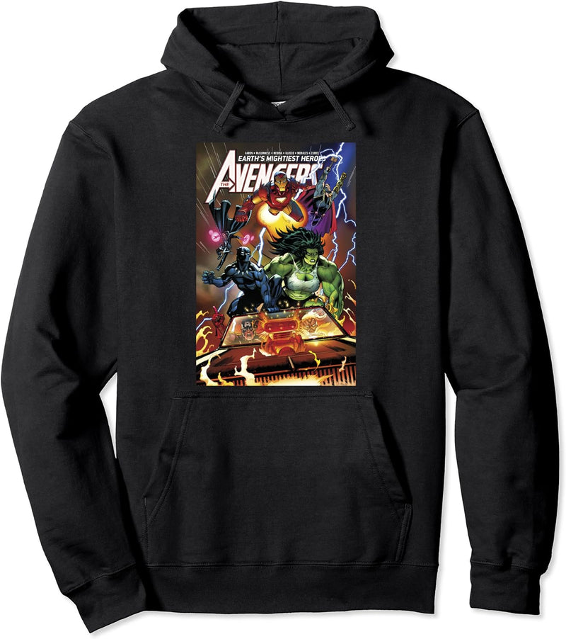Marvel Avengers Earth Heroes Comic Cover Pullover Hoodie