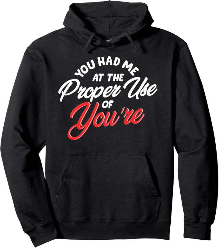Lustiges Geschenk für Lehrer mit englischer Aufschrift "Your You're English Teacher". Pullover Hoodi