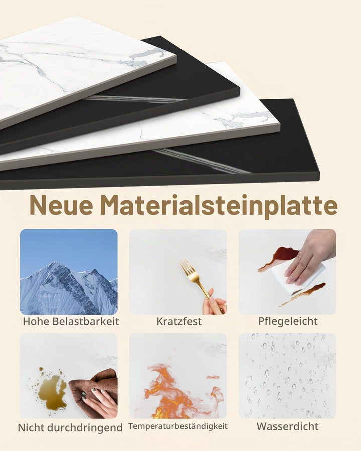 Stabil Metall Garderobenständer, Grosse Freistehend Kleiderständer für Kleidung mit Rock Slab Base u