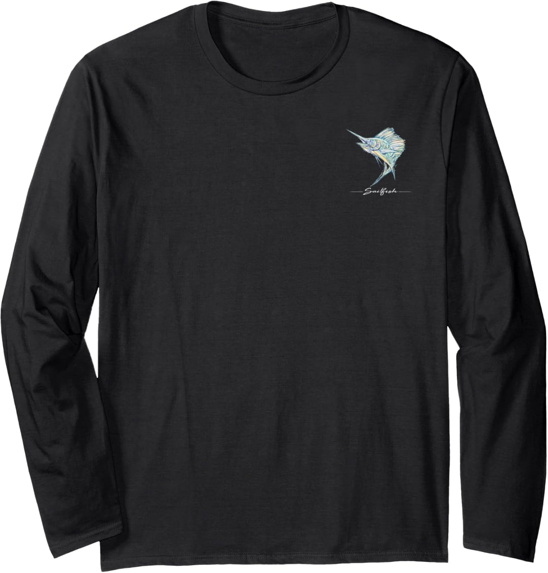 Marlin Sailfish Front and Back Langarmshirt