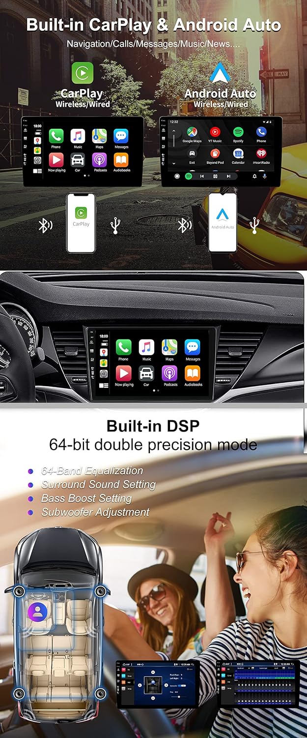 SXAUTO - 6G+128G - Android 12 IPS Autoradio für Vauxhall Astra K/Buick Verano GS (2016-2020) - Einge