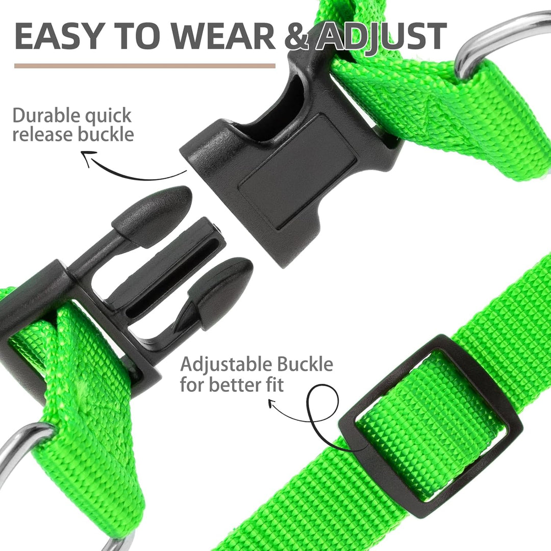 Pupteck zerrfreies Hundegeschirr, weich, verstellbar, Nylon, Step-in-Hundegeschirr für das Outdoor-G