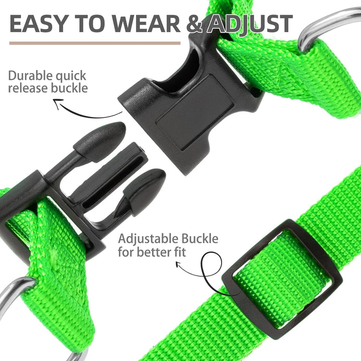 Pupteck zerrfreies Hundegeschirr, weich, verstellbar, Nylon, Step-in-Hundegeschirr für das Outdoor-G