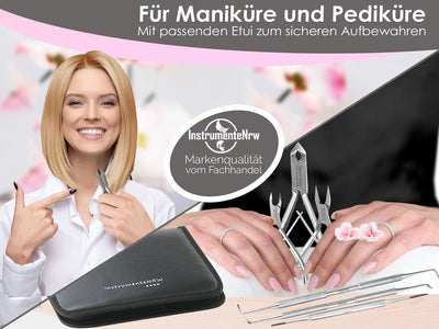 Fusspflege-Set Profi Nagelzangen Set Allrounder für normale und eingewachsene Nägel mit Nagelzange K