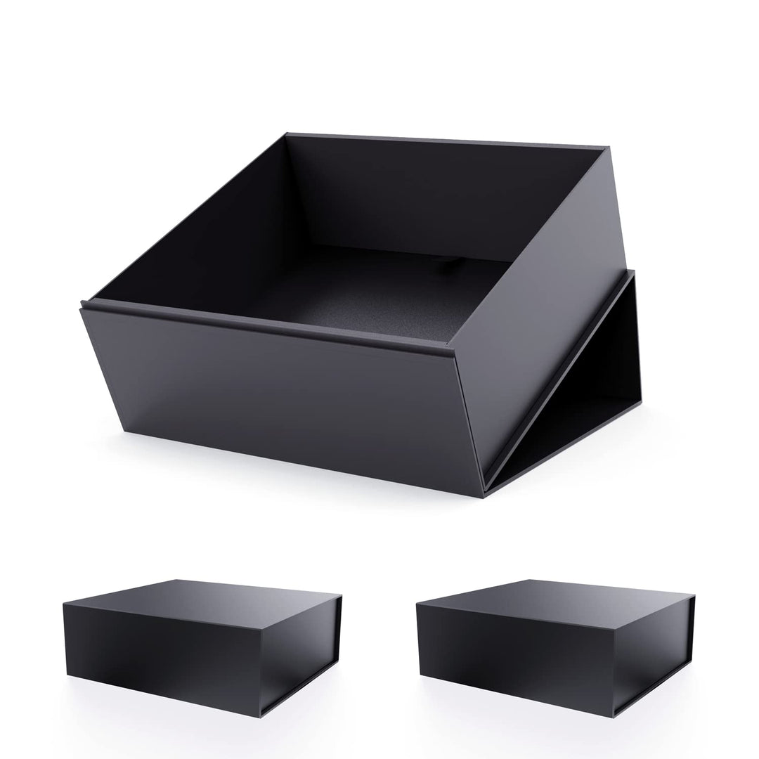 JiaWei Geschenkbox 3 Stück, 38.5x35x12.8 cm Geschenkkarton mit Magnetisch Deckel, Grusskarten & Gesc