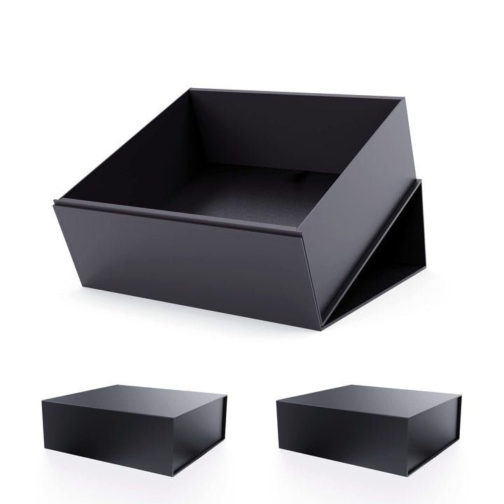 JiaWei Geschenkbox 3 Stück, 38.5x35x12.8 cm Geschenkkarton mit Magnetisch Deckel, Grusskarten & Gesc