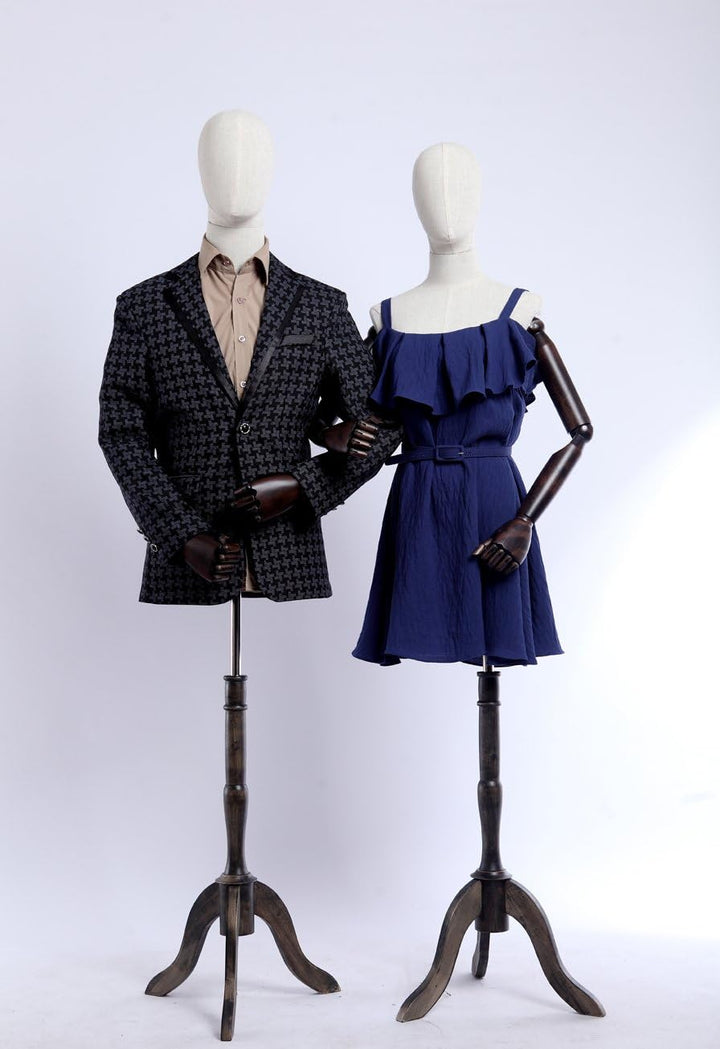 Eurotondisplay Schneiderpuppe, Leinenbezug stoffbezogenen Oberkörper und Kopf ,Arme und Finger aus H