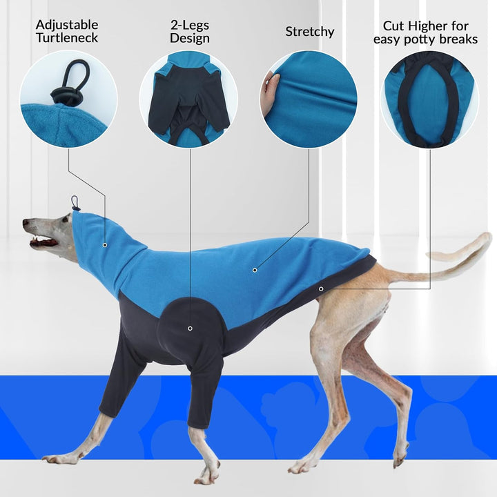 Windhund Pullover Fleece, Windhund Mantel Winter Fleece Hundepullover Grosse Hunde Schlafanzug Pullo