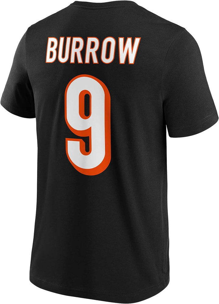 Fanatics - NFL Cincinnati Bengals Burrow Name & Number Graphic T-Shirt - Schwarz Farbe Schwarz, Grös